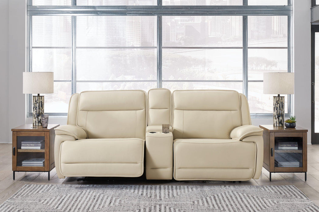 Double Deal Power Reclining Loveseat Sectional with Console