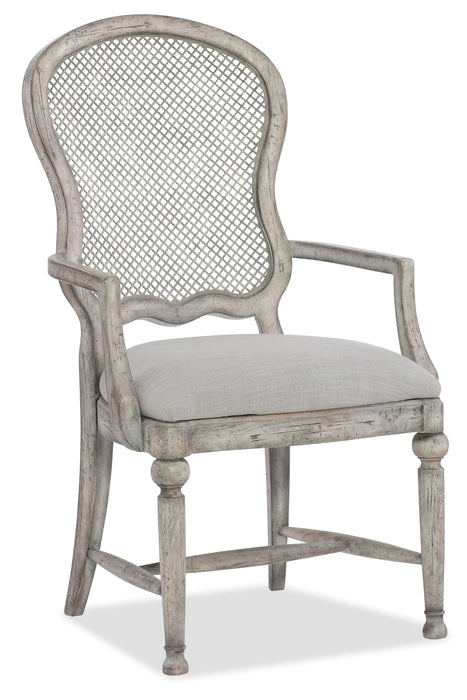 Boheme Gaston Metal Back Arm Chair - 2 per carton/price ea