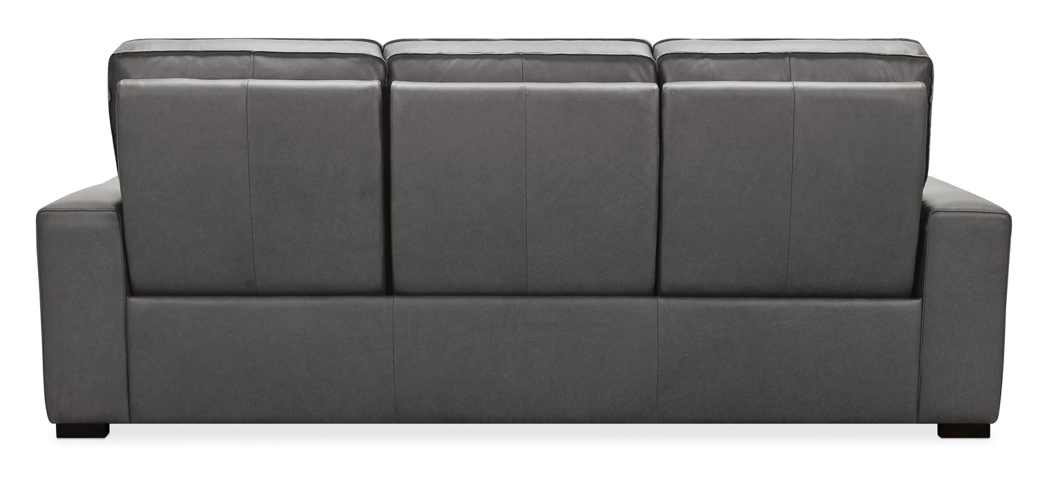 Braeburn Leather Sofa w/PWR Recline PWR Headrest