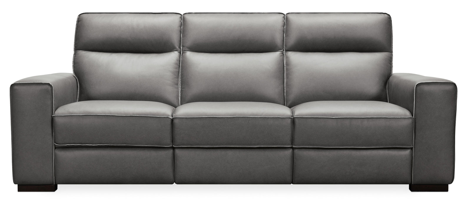 Braeburn Leather Sofa w/PWR Recline PWR Headrest