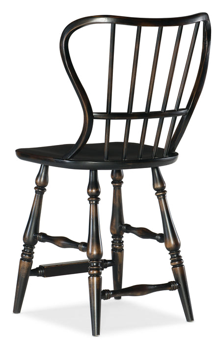 Ciao Bella Spindle Back Counter Stool-Black