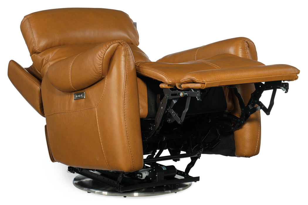 Sterling Swivel Power Recliner with Power Headrest - RC600-PHSZ-086