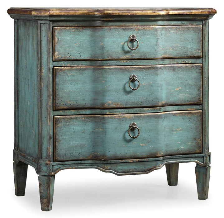 Three Drawer Turquoise Chest