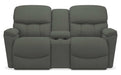 La-Z-Boy Kipling Kohl Power Reclining Loveseat With Headrest and Console image