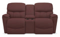 La-Z-Boy Kipling Burgundy Power Reclining Loveseat With Console image