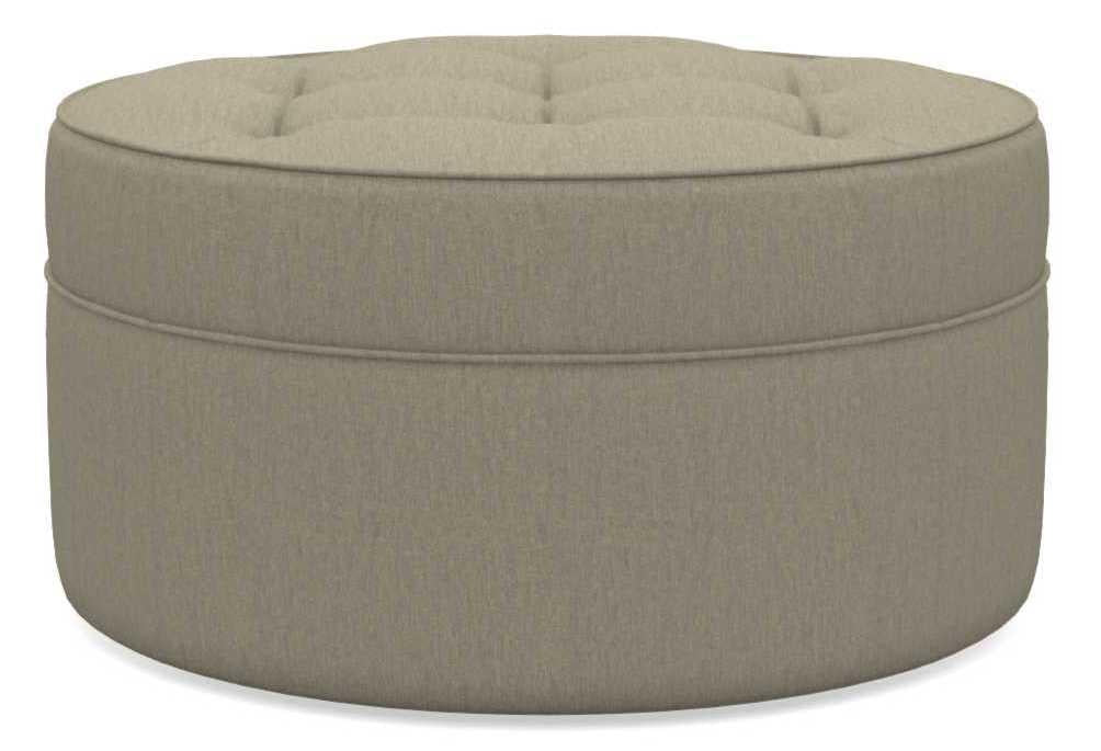 La-Z-Boy Roundabout Teak Ottoman image