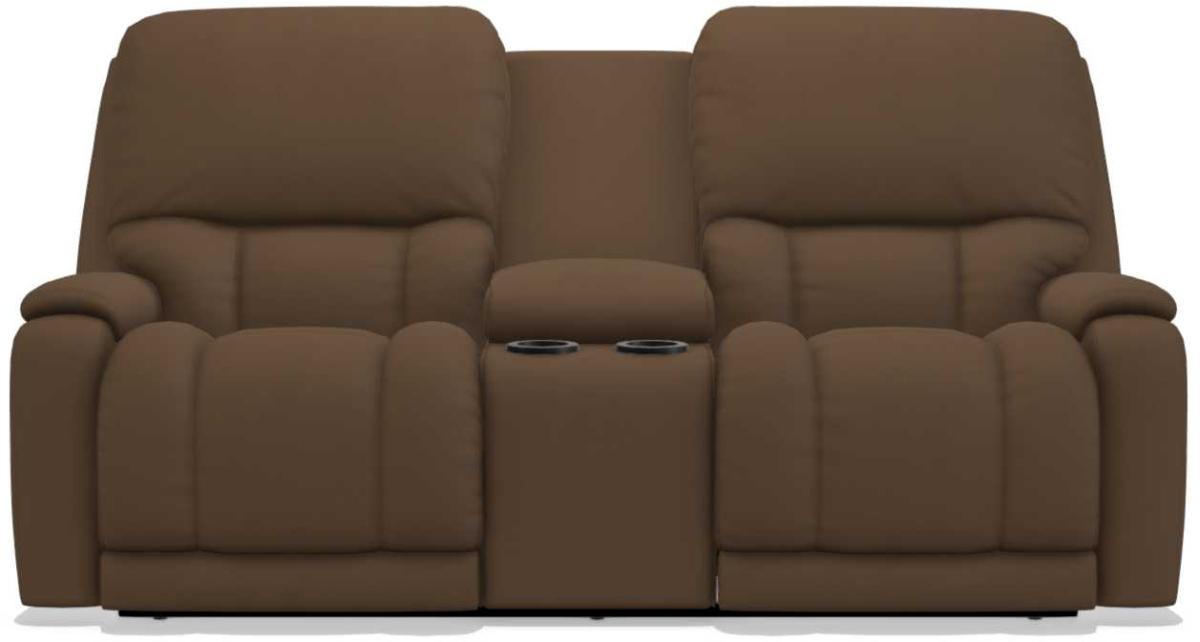 La-Z-Boy Greyson Canyon Power Reclining Loveseat with Headrest And Console image