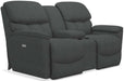 La-Z-Boy Kipling Slate La-Z-Time Power Reclining Loveseat With Console image